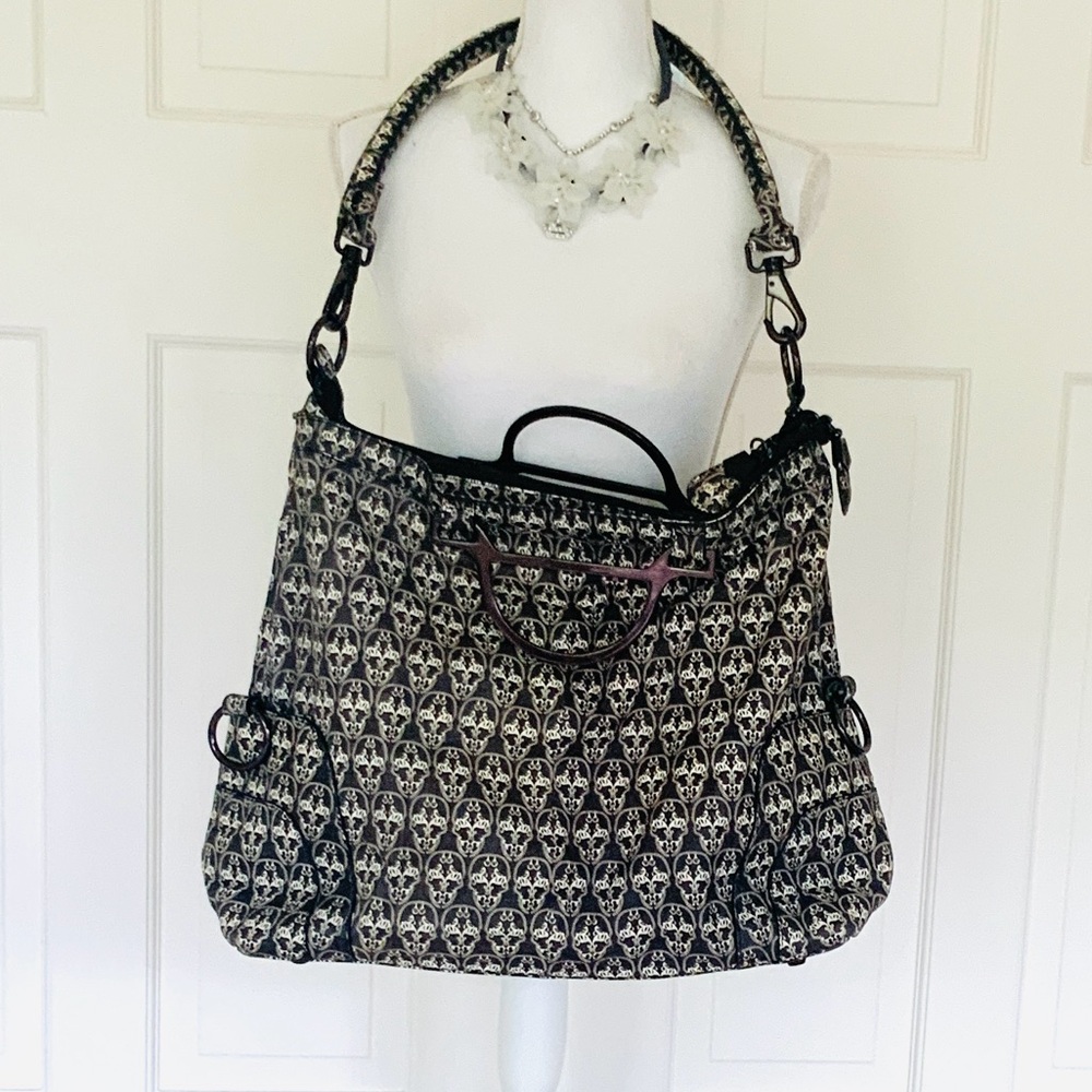 Thomas Wylde Sunset Printed Weekender black white gray
